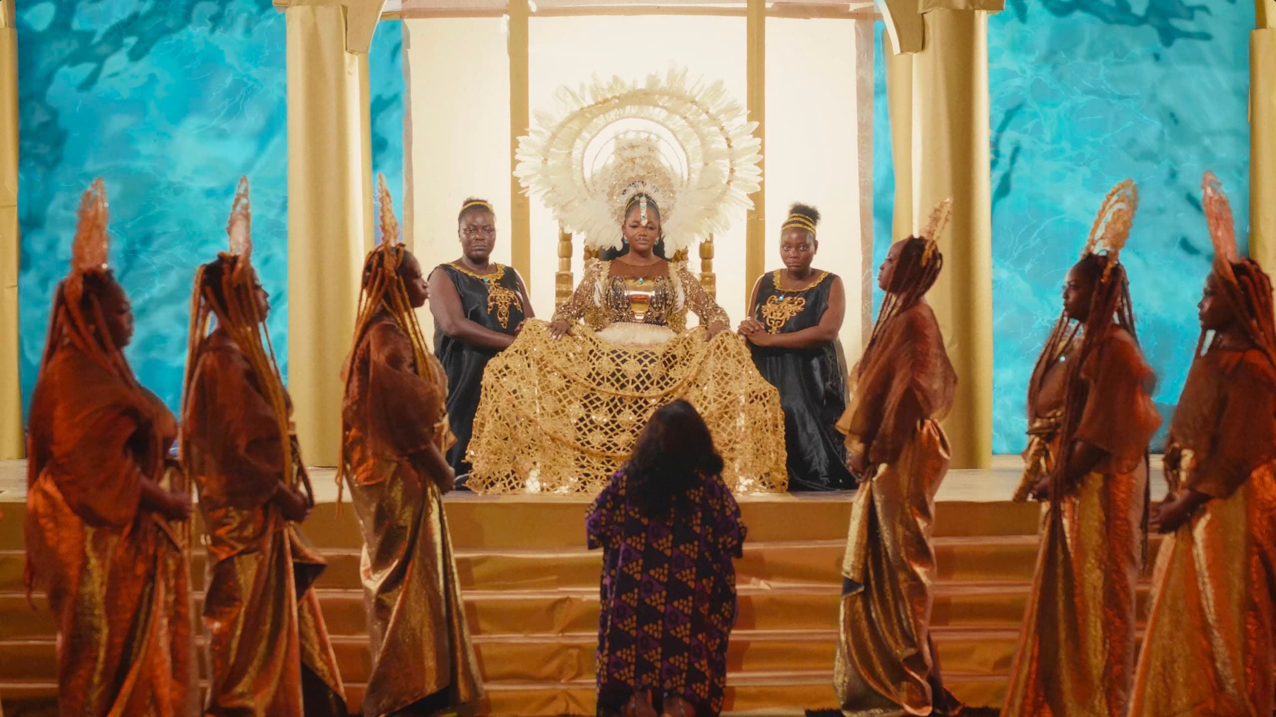Still from Agbáraǹlá: The Return — The court of the deep